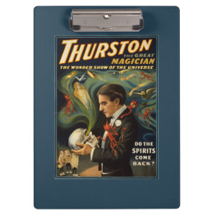 Porte-bloc Thurston le grand magicien jugeant le crâne