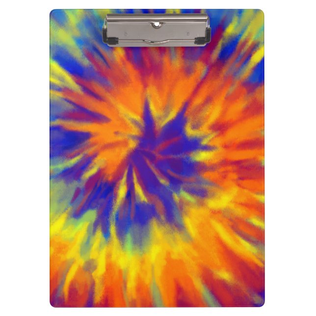 Porte-bloc Tiedye Rainbow Spirale Hippie Tie Dye (Devant)