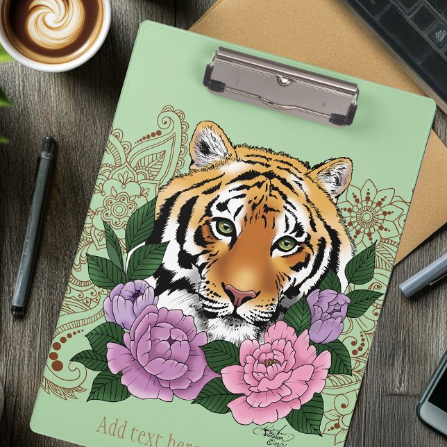 Porte-bloc Tiger Henna rose violet (Créateur téléchargé)