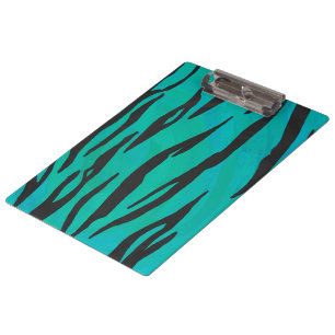 Porte-bloc Tiger noir et Turquoise