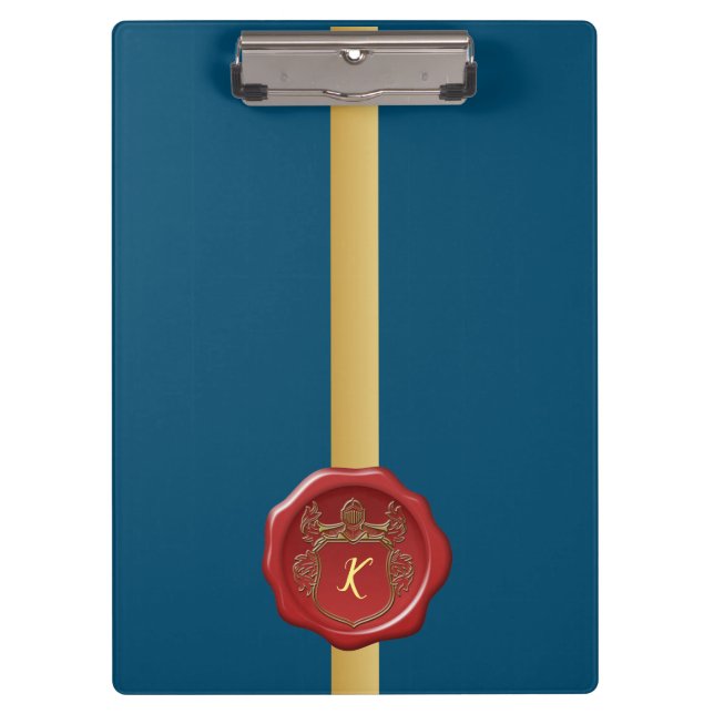 Porte-bloc Timbre Motif Monogramme Moderne (Devant)