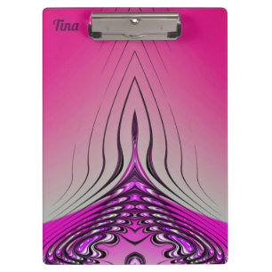 Porte-bloc TINA ~ 3D ! ~ Rose violet et noir original ~