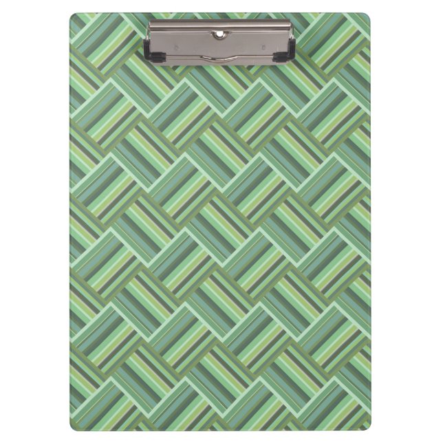 Porte-bloc Tissage de bandes vert olive (Devant)