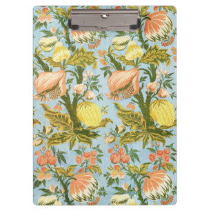Porte-bloc Tissu damassé classique baroque floral fruit