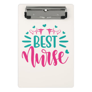 Porte-bloc TITLE Best Nurse Mini Clipboard – Personalized Me