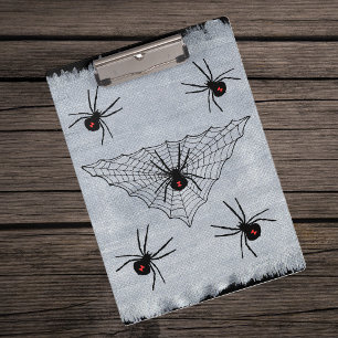 Porte-bloc Toile d'araignée Halloween gothique de Veuve noire