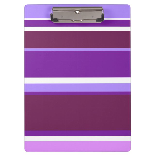 Porte-bloc Tons de rayures violettes (Devant)