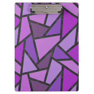 Porte-bloc Tons de vitrail violet motif