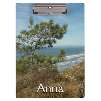 Porte-bloc Torrey Pine and California Coastline Landscape