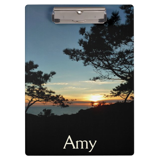 Porte-bloc Torrey Pine Sunset III Paysage californien (Devant)