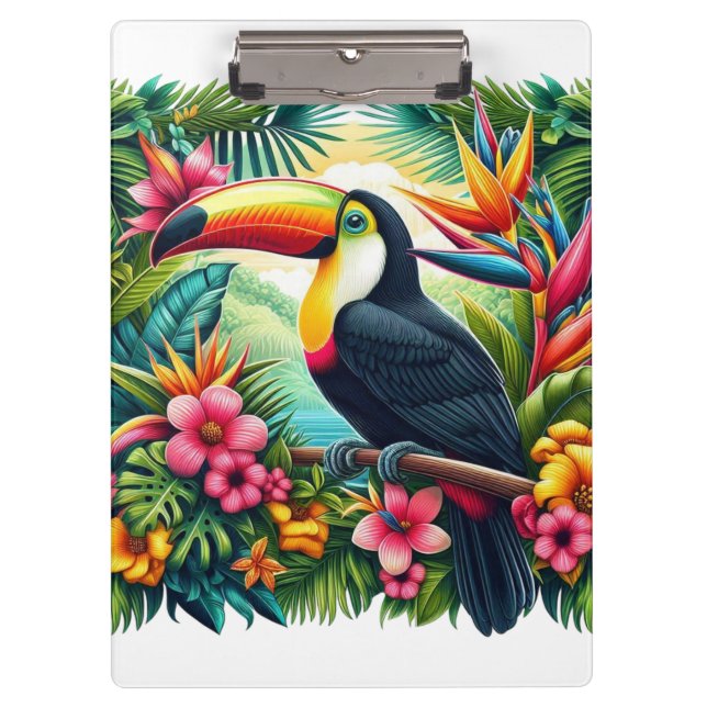 Porte-bloc Toucan tropical/jungle oiseau  (Devant)