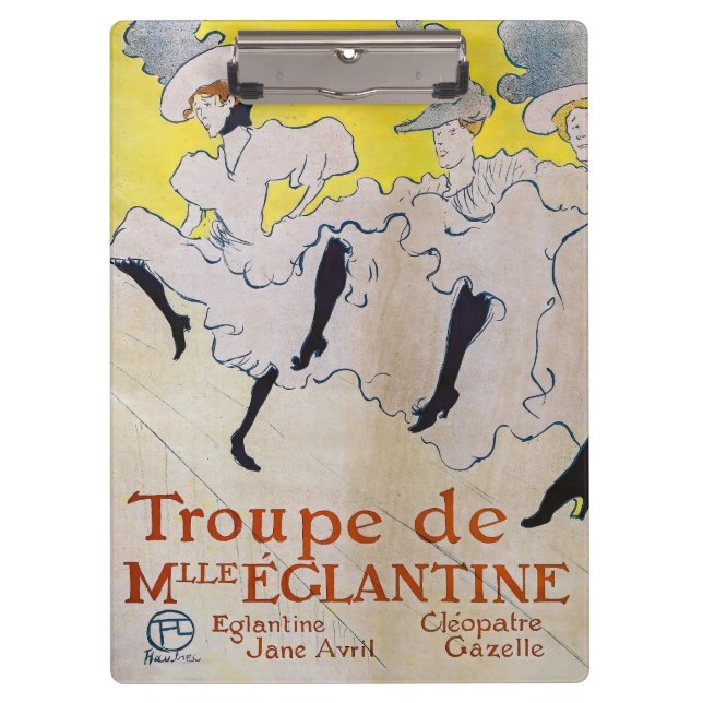 Porte-bloc Toulouse-Lautrec - Troupe de Mlle Eglantine (Devant)