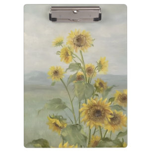 Porte-bloc Tournesol moderne Image aquarelle et personnalisée