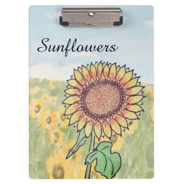 Porte-bloc Tournesols  (Devant)