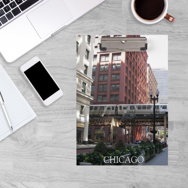 Porte-bloc Train à boucle élevé de Chicago (In Situ)