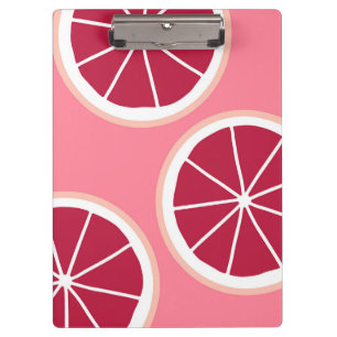 Porte-bloc Tranches de pamplemousse rose
