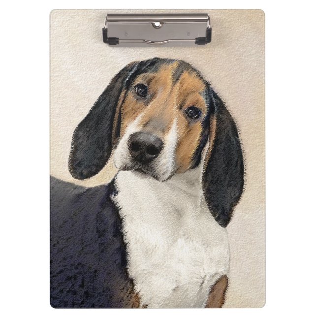 Porte-bloc Treeing Walker Coonhound Peinture - Art original (Devant)