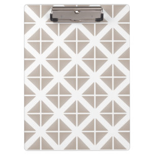Porte-bloc Triangle Motif tendance beige