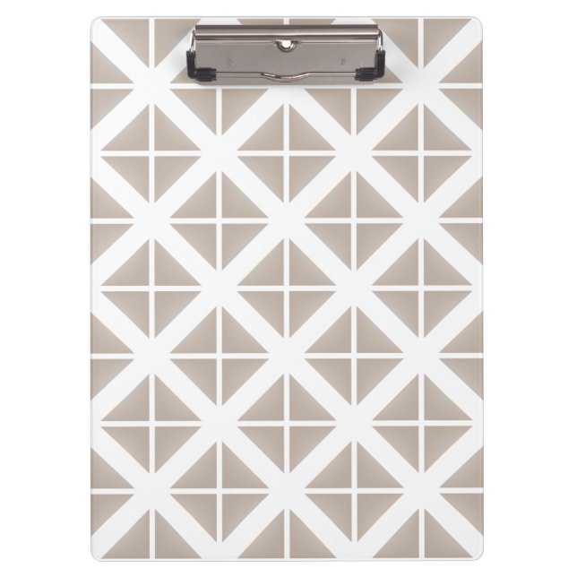 Porte-bloc Triangle Motif tendance beige (Devant)
