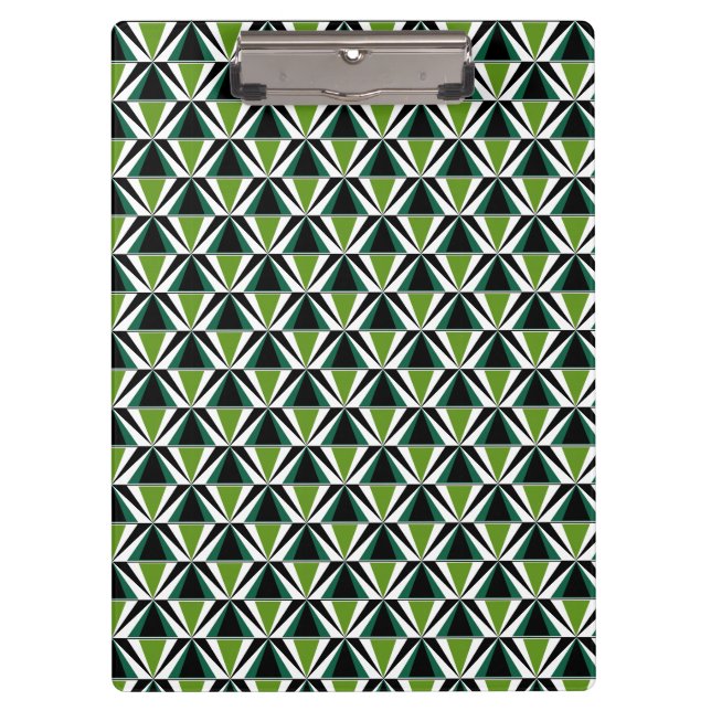 Porte-bloc Triangles verts (Devant)