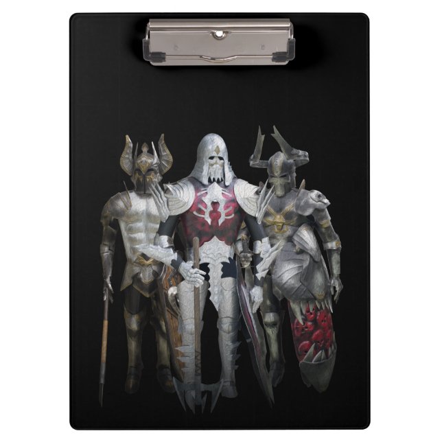 Porte-bloc Trois chevaliers (Devant)