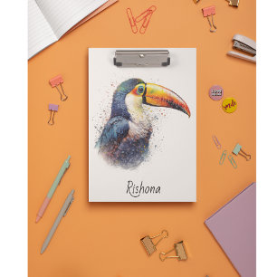 Porte-bloc Tropical Splendor Toucan, personnalisé