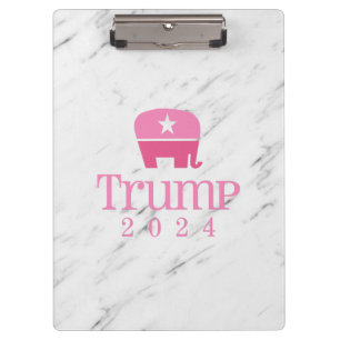 Porte-bloc Trump 2024 Eléphant rose mignon