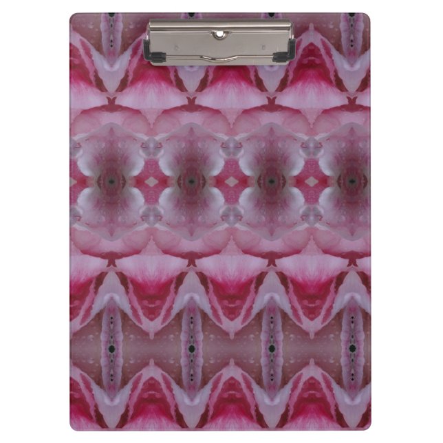 Porte-bloc Tulip rose Ikat aussi (Devant)