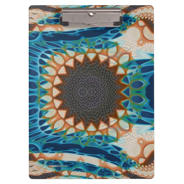 Porte-bloc Turquoise Gold Sun Southwestern Art (Devant)
