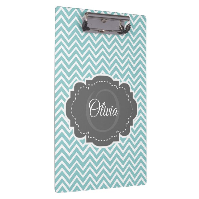 Porte-bloc Turquoise Porte - bloc personnalisé Chevron (Swatch)