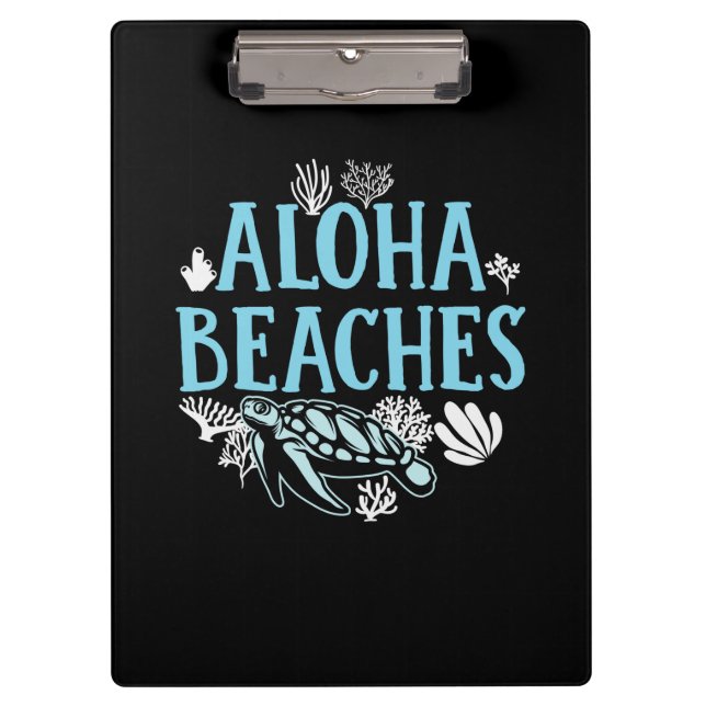 Porte-bloc Turtle Lover | Plages Aloha (Devant)