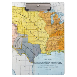 PORTE-BLOC U.S. CARTE, 1776-1884