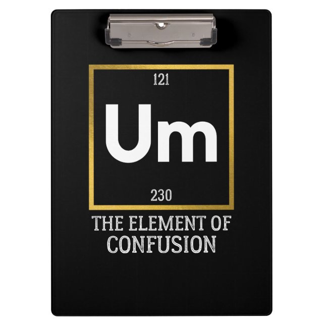 Porte-bloc Um L'élément de la confusion T-shirt (Devant)