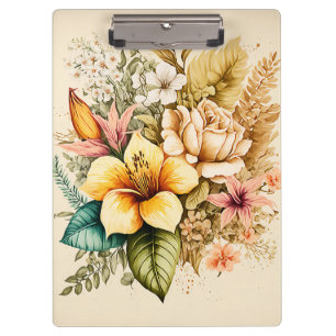 Porte-bloc Un Bouquet De Fleurs Jaunes Pour Vos Valentines