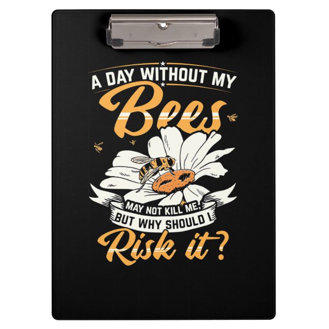 Porte-bloc Un jour sans mes abeilles (Devant)