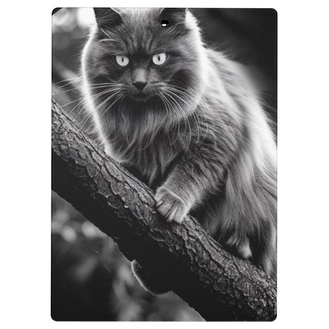 Porte-bloc Un Regard Hantant D'Un Chat De Nuit (Dos)