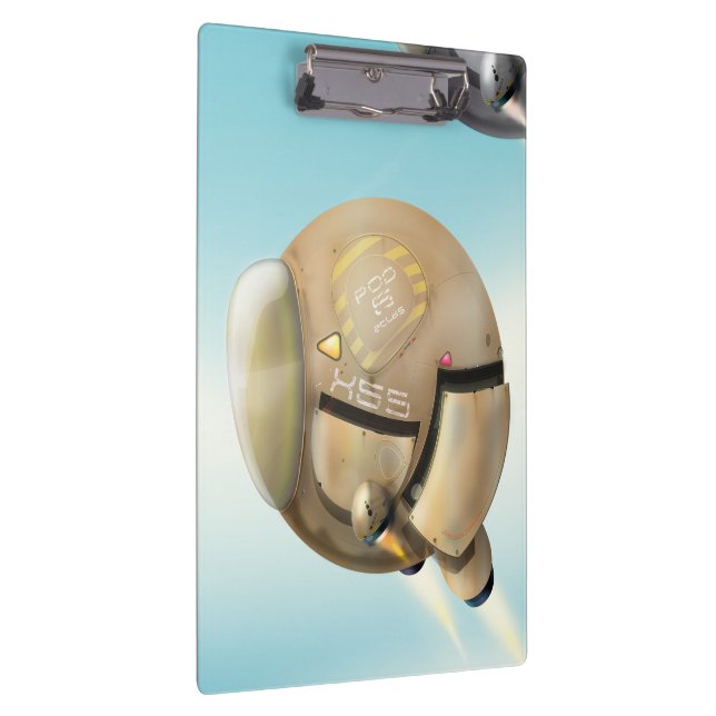 Porte-bloc Un vaisseau spatial qui traverse une planète (Swatch)