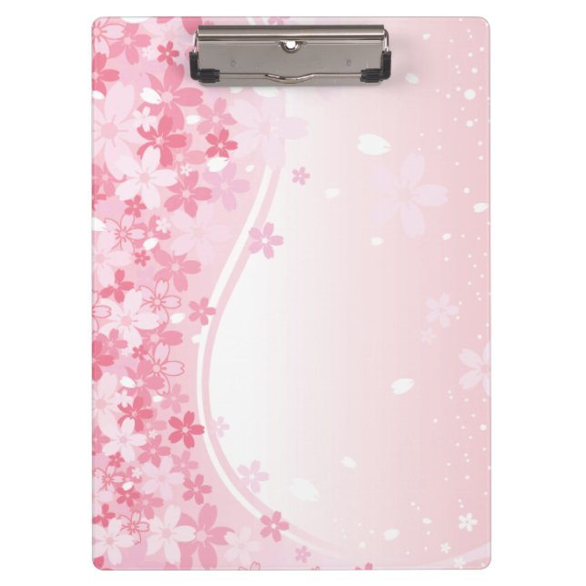 Porte-bloc Une pluie de fleurs de cerisier (Devant)