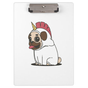 Porte-bloc Unicorn Puppy Cadeau Amoureux des chiens Carlin