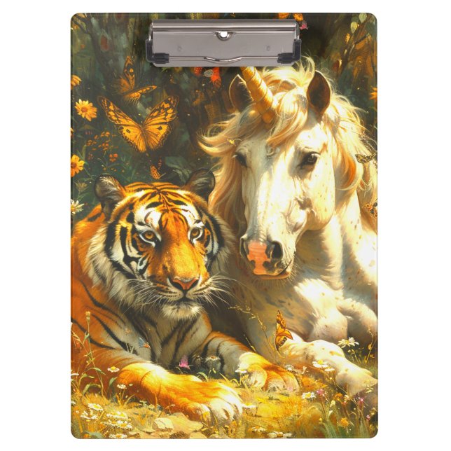 Porte-bloc Unicorne et Tiger (Devant)