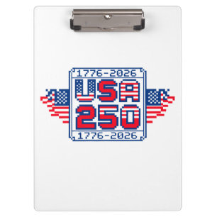 Porte-bloc USA 250 – 1776 à 2026 Pixel Art