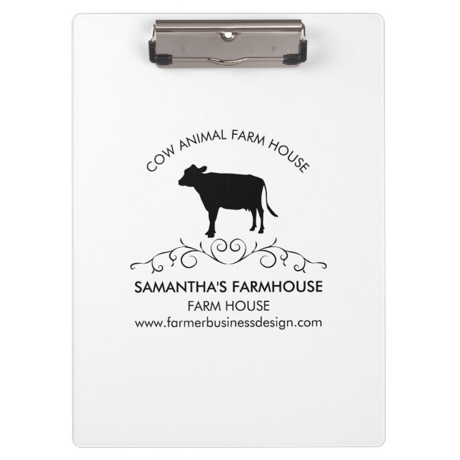 Porte-bloc Vache de ferme Premium  (Devant)
