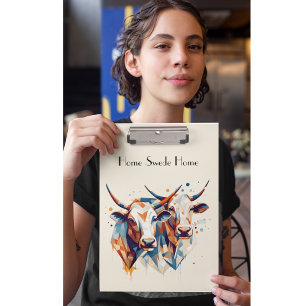 Porte-bloc Vaches Abstraites personnalisables