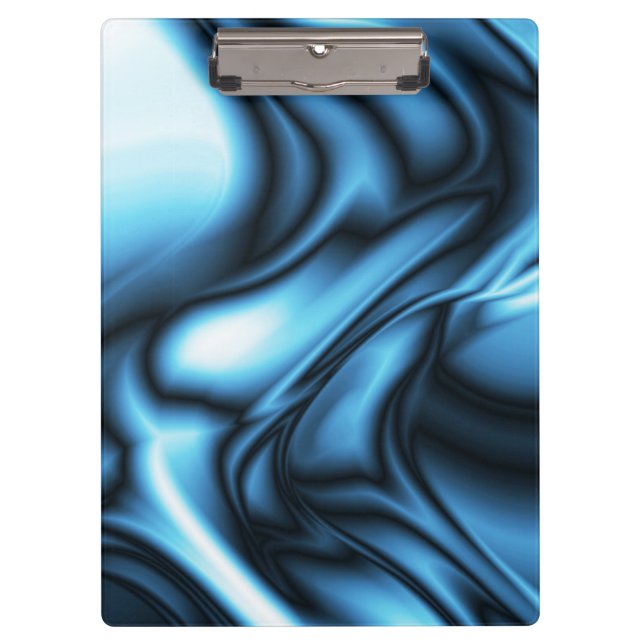 Porte-bloc Vague de soie bleue (Devant)