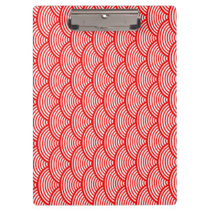 Porte-bloc Vague japonaise rouge