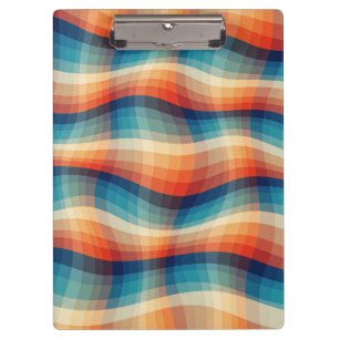 Porte-bloc Vagues Rétro Colorées Vintage