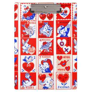 Porte-bloc Valentine Retro Love Hugs Motif