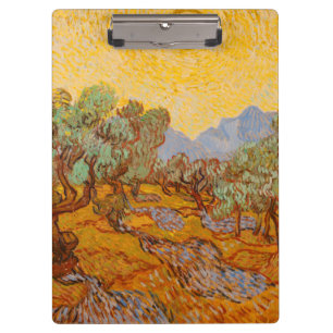 Porte-bloc Van Gogh Olive Trees Soleil Jaune Ciel