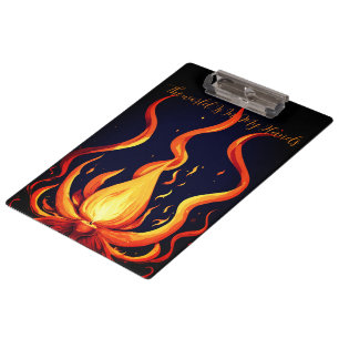 Porte-bloc "Vecteur de flamme surréaliste Art-4K Render pour