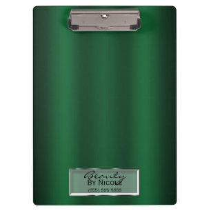 Porte-bloc Vernis Vert Élégant Brillant Personnalisé